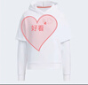 阿迪達斯 （adidas）連帽衛衣女秋季跑步休閑長(cháng)袖套頭衫IK5105 A/L 曬單實(shí)拍圖