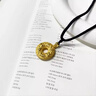 老鳳祥黃金吊墜足金六字真言平安扣男女款編繩項(xiàng)鏈生日情人節(jié)禮物送男友 今/次日達(dá)*足金吊墜【黑繩】約2.1g 曬單實(shí)拍圖