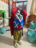 ULTRAMAN奧特曼衣服賽羅加絨加厚保暖套裝男童秋冬款蜘蛛俠萬(wàn)圣節兒童棉服 升級【賽羅】冬裝加絨套裝+披風(fēng) 120 cm 曬單實(shí)拍圖