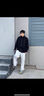 港仔文藝男@ 灰色運(yùn)動褲子男春秋2025新款日系青少年直筒休閑褲 花灰色 S 曬單實(shí)拍圖