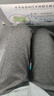 簡(jiǎn)蜓人字紋加厚加絨褲子女秋冬2025新款高腰窄版直筒小個(gè)子毛呢闊腿褲 黑灰色長(cháng)褲（加絨款） L (106-120斤) 曬單實(shí)拍圖