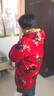 氧家四川省服媽媽裝棉衣加絨加厚罩衣女防寒耐臟外套大碼長(zhǎng)款保暖棉服 紅色花好月圓(加絨加厚)大號(hào)(建 曬單實(shí)拍圖