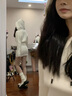JEZE白色連帽針織連衣裙女2025秋冬新款氣質(zhì)內(nèi)搭毛衣裙打底包臀短裙子 白色【z】 均碼 曬單實(shí)拍圖