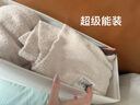 EACHY窄長型衣物收納箱褲子毛衣收納神器分格收納盒衣柜分隔儲物箱 杏色-窄款【可收納7件毛衣/褲子】 曬單實拍圖