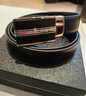 萬寶龍（MONTBLANC）（MONTBLANC男士牛皮腰帶/ 3cm商務(wù)休閑黑色板式自動扣 118421 曬單實拍圖