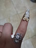 可調節指甲戒指女韓國宮廷短款護甲套美甲指環(huán)蝴蝶皇冠假指甲蓋 大小珍珠 曬單實(shí)拍圖