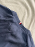 Tommy Hilfiger【撞色條紋】秋冬男裝純棉休閑學(xué)院風(fēng)圓領(lǐng)內搭打底衫針織衫 【簡(jiǎn)約合身毛衣】霧霾藍C9T XL （推薦：165-180斤） 曬單實(shí)拍圖
