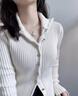 森之戀足銀項鏈女銀鎖吊墜平安鎖長命鎖小眾高級感鎖骨鏈送女人禮物 銀白色 曬單實拍圖
