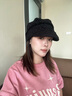 蘭蔓婭化療后帽子女士夏薄款光頭帽時(shí)尚鴨舌帽遮白發(fā)蕾絲堆堆帽鏤空包頭 黑色 均碼54-60CM有松緊 曬單實(shí)拍圖