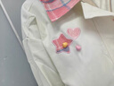 MXQP日系格子翻領(lǐng)棒球服牛仔外套女2025春季新款寬松百搭甜美學(xué)生夾克 A35米杏色 【雙層寬松版】 L 【建議100-125斤】 曬單實(shí)拍圖