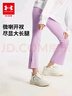 安德瑪（Under Armour）女童運(yùn)動褲女生大童休閑長褲修身喇叭褲241211137 黑色 150cm  曬單實拍圖