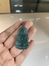 以心參玉  A貨翡翠吊墜 男女款藍(lán)水觀音佛玉墜 生日禮物 曬單實(shí)拍圖
