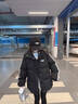 圣保美黑色羽絨棉服女2025新款冬季棉衣外套加厚韓系寬松中學(xué)生棉襖加厚 黑色 M 碼 曬單實(shí)拍圖