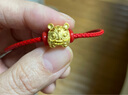 明牌珠寶 足金生肖虎年吉祥物花絲布老虎黃金轉(zhuǎn)運(yùn)珠AFE0001工費(fèi)200 足金轉(zhuǎn)運(yùn)珠 約2.61克 曬單實(shí)拍圖
