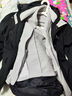 駱駝（CAMEL）沖鋒衣防水三合一可拆兩件套戶(hù)外服120-1黑色女XXL 曬單實(shí)拍圖