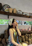 槿城海邊度假碎花吊帶連衣裙2025新款法式復(fù)古波西米亞民族風(fēng)絕美長裙 印花吊帶裙 QZ28W M 【115斤內(nèi)】 曬單實拍圖