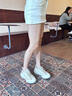 Jeep網(wǎng)面透氣運動(dòng)鞋女休閑登山鞋女防滑2025夏季新款厚底戶(hù)外徒步鞋女 灰色 36 曬單實(shí)拍圖