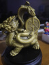 景庫  玄武擺件黃銅金錢玄武神獸青龍白虎朱雀玄武龜一套客廳裝飾大號 高15cm銅金錢玄武+贈底座 曬單實拍圖