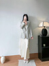 玖姿·安娜蔻松弛感通勤風(fēng)知性醋酸仿麻廓形西裝女2025春季新款 淺綠 S 曬單實(shí)拍圖
