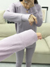 貓人秋衣秋褲女純棉女士保暖內(nèi)衣套裝春秋季全棉毛打底衫女生線衣線褲 淺灰-圓領(lǐng)【7A級抗菌+遠(yuǎn)紅外】 L 【推薦體重100-120斤】 曬單實(shí)拍圖