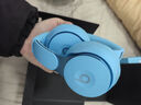 beats Solo Pro 頭戴式消噪耳機無線藍牙主動降噪 魔音游戲耳機耳麥 兼容蘋果安卓系統(tǒng)帶麥克風 淺藍色（包裝拆封） 曬單實拍圖