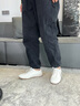 公羊男鞋休閑鞋春夏季透氣小白鞋軟皮軟底真皮鞋子男板鞋 白色 42  曬單實拍圖