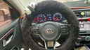 YADINNI汽車(chē)方向盤(pán)套冬季毛絨卡通熊貓保暖車(chē)把套防滑橡膠硅膠裝飾女款【長(cháng)毛絨】趴趴熊貓-黑色方向盤(pán)套(38圓型) 曬單實(shí)拍圖