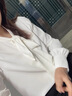 特洛曼蝴蝶結白色襯衫女長(cháng)袖設計感春秋面試正裝飄帶雪紡職業(yè)襯衣上衣 曬單實(shí)拍圖
