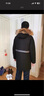 雪中飛鵝絨羽絨服男中長(cháng)款連帽大毛領(lǐng)加厚工裝時(shí)尚休閑商務(wù)冬季外套195 曬單實(shí)拍圖