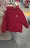 巴拉巴拉【hellokittyIP】童裝女童羽絨服冬裝兒童外套潮 磚紅60707-灰鴨絨 120cm (120cm充絨量92g) 曬單實拍圖
