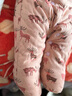 棉谷朵嬰幼兒包腳連體衣純棉花手工棉衣新生兒爬服冬季加厚寶寶連腳哈衣 富貴馴鹿 66碼（適合3-5個(gè)月） 曬單實(shí)拍圖