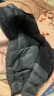 安德瑪（UNDERARMOUR） Echo男子輕質(zhì)運動休閑短款鴨絨羽絨服1385840 黑色001 L 曬單實拍圖