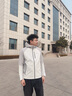 波司登（BOSIDENG）25年新款男登山釣魚(yú)服山系防風(fēng)防水防曬軟殼功能外套B250512091 水晶銀/珍珠白|8324/8256|832C 3XL 185/104A 曬單實(shí)拍圖