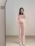 媽媽本色孕婦套裝時尚洋氣時髦粉色連帽上衣衛(wèi)衣休閑兩件套2025新款春秋女 杏色套裝 M 曬單實拍圖