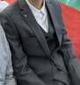 羅蒙西服套裝男修身商務(wù)職業(yè)正裝男士西裝伴郎服新郎服結婚禮服潮男裝 曬單實(shí)拍圖