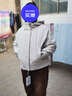 坦博爾羽絨服女短款連帽戶外防風(fēng)保暖三合一夾克外套560320D奶油淺米165 曬單實拍圖