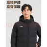 李寧長(zhǎng)款棉服羽絨服男士冬季新款保暖運(yùn)動(dòng)休閑外套運(yùn)動(dòng)服 黑色-1(長(zhǎng)棉服） 5XL 曬單實(shí)拍圖