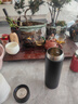 茶之戀茶水分離泡茶杯雙層304不銹鋼保溫杯過(guò)濾便攜男女士商務(wù)水杯墨玉黑 曬單實(shí)拍圖