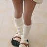 加茲尼襪套女堆堆襪秋冬款2025新款女腿套y2k日系中筒小腿襪配雪地靴鞋 【金屬標(biāo)】白色 1雙 均碼 精密針織款【辣妹必備】 曬單實(shí)拍圖