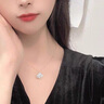 Jay山茶花吊墜 項鏈女925銀頸鏈鎖骨鏈送女生七夕情人節(jié)禮物老婆 曬單實拍圖