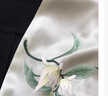 十里江南富貴牡丹中國風(fēng)真絲刺繡圍巾女蘇繡桑蠶絲媽媽禮品絲巾披肩女神節(jié) 白蘭花-墨綠色 禮盒裝 曬單實(shí)拍圖