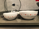 松發(fā)瓷器高溫釉下彩個(gè)性陶瓷餐具家用高顏值花邊愛(ài)心沙拉碗餐盤(pán)碟 面碗【2個(gè)裝】6.25英寸愛(ài)心滿(mǎn)滿(mǎn) 曬單實(shí)拍圖