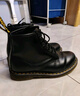 馬?。―R.MARTENS）101 YS英倫男女秋舒適黃車線光面皮黑色短靴馬丁靴 黑色 41 曬單實(shí)拍圖