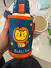 杯具熊復(fù)古雙蓋600兒童保溫杯幼兒園寶寶水壺小學(xué)生卡通防摔便攜吸管杯 3D復(fù)古獅子【一杯雙蓋】 600ml 曬單實拍圖