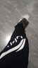 李寧（LI-NING）休閑褲男褲子春秋季新款薄絨加厚保暖寬松束腳衛(wèi)褲棉質(zhì)舒適運動褲 黑色潮流logo收口褲【常規(guī)款】 3XL /190(190斤-205斤) 曬單實拍圖