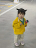 贏一貝（Yingyibei）嬰兒奧粒絨連帽外套冬裝秋冬新品男童棉服女童寶寶兒童保暖上衣 黃色 100 曬單實拍圖