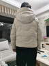 佰藍嬌羽絨服女短款2024冬季女裝新款高端時(shí)尚品牌小個(gè)子白鴨絨加厚外套 米白色 M 曬單實(shí)拍圖