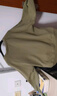 品彩（PinCai）松弛感衛(wèi)衣女清新橄欖綠圓領(lǐng)寬松衛(wèi)衣休閑百搭上衣P143W1012 曬單實(shí)拍圖