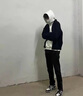 益帛牛仔褲男士夏季新款美式高街潮牌側(cè)拉鏈純色直筒修身微喇長褲子男 黑色 XL 【建議120-135斤】 曬單實(shí)拍圖