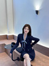 繪詩(shī)慧秋季穿搭女套裝兩件套2025年新款學(xué)院風(fēng)百褶裙套裝裙針織小個(gè)子 學(xué)院風(fēng)miu系套裝【藏青上衣】 均碼 【建議90-120斤】 曬單實(shí)拍圖